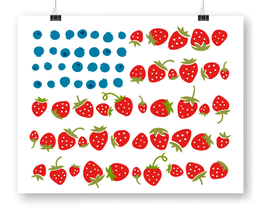 Fruit Flag Art Print