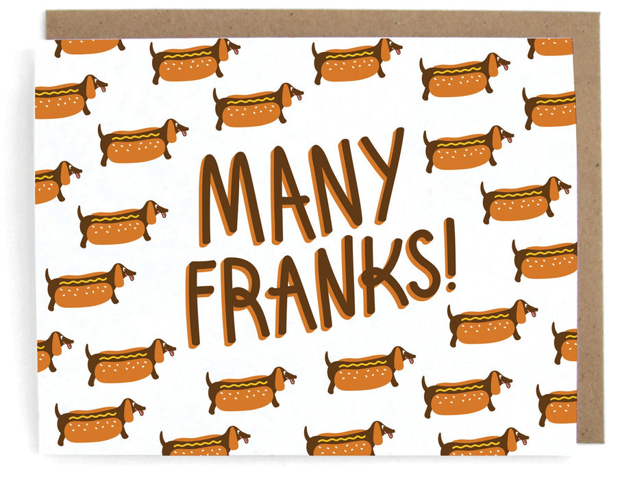 Many Franks Card - Set of 8