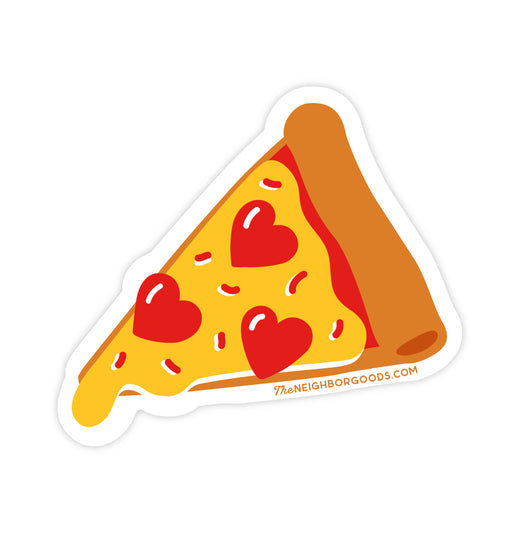 Neighborgoods pizza slice heart design sticker