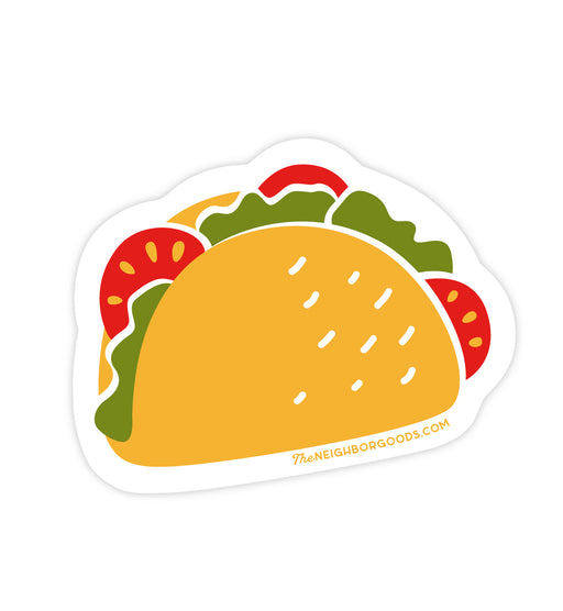 Neighborgoods taco design sticker